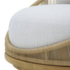 OUTDOOR SOFA | SINGLE SEATER ROUND SWIVEL SOFA - Natural