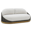 OUTDOOR SOFA | 2 SEATER ROUND SOFA - Dark Grey