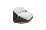 OUTDOOR SOFA | 2 SEATER ROUND SOFA - Dark Grey