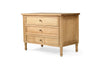 BEDSIDE TABLE | Hamptons 3 drawer 91cm weathered oak by Cranmore Home & Co.