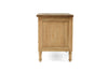 BEDSIDE TABLE | Hamptons 3 drawer 91cm weathered oak by Cranmore Home & Co.