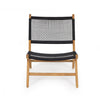 OUTDOOR OCCASIONAL CHAIR | Closed Weave Black Laid Back by Cranmore Home & Co.